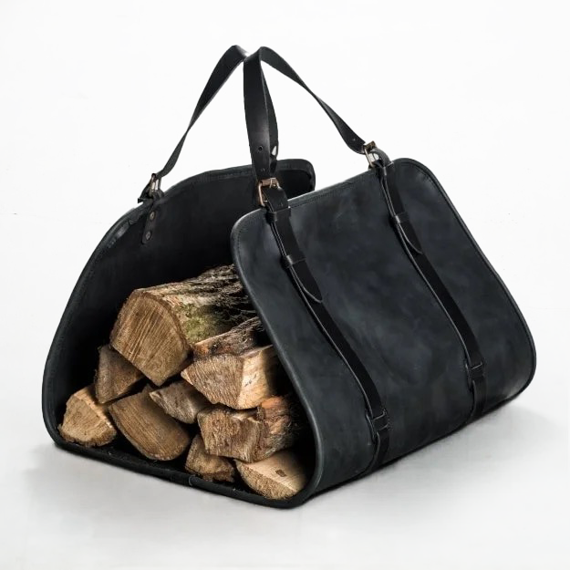 Firewood leather carrier sale