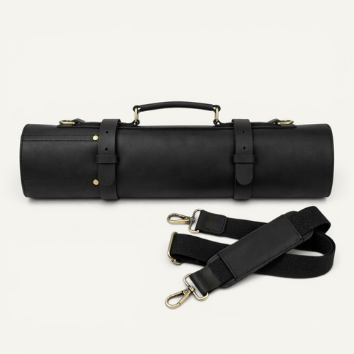 Full-Grain Leather Chef's Knife Roll