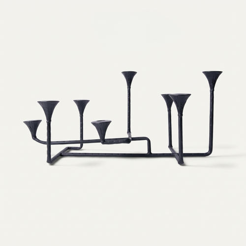 Linea Forged Iron Candelabra
