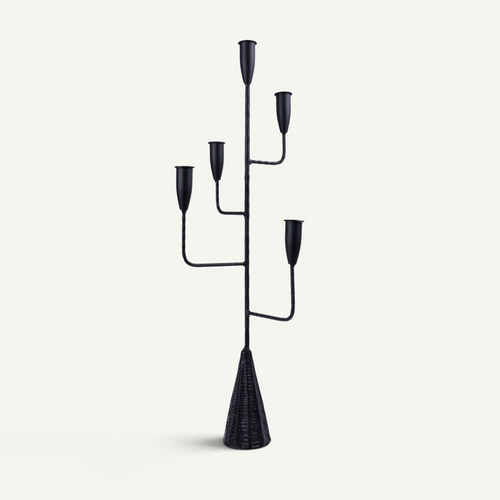 Rami Forged Iron Candelabra