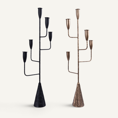 Rami Forged Iron Candelabra